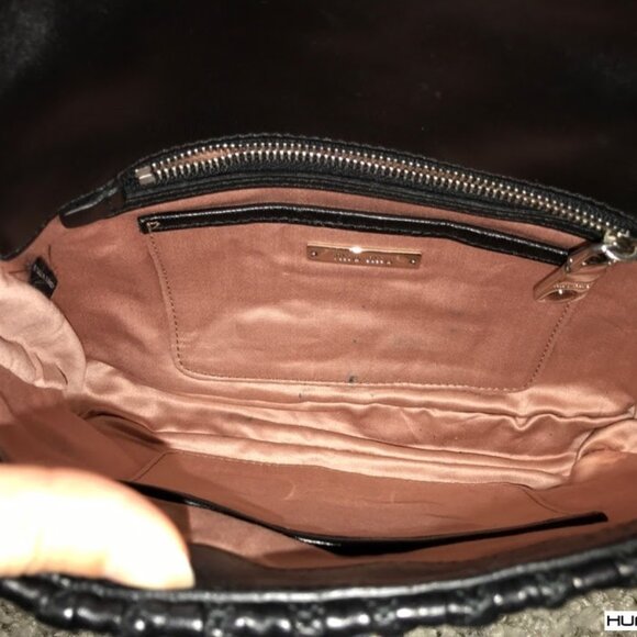 Miu Miu Matelasse Nappa Leather Crystal Flap Clutch Black - Picture 7 of 7